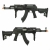 AK47 Ak75 Custom Contractors Full Metal 430FPS + batería + cargador 